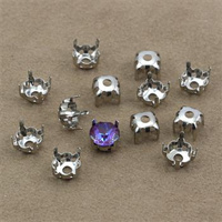 Oprawa do przyszywania - koszyczek okrągły 8mm