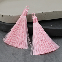 Chwost z pętelką różowy 70 mm