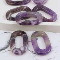 Ametyst owal okienko 40x25mm