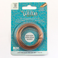Beadsmith Drut miedziany półokrągły COPPER miękki 1mm/6,4m