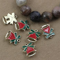 Zawieszka metalowa emaliowana dzwonek 16x15mm