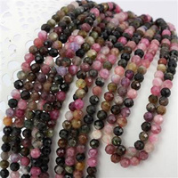 Turmalin wielokolorowy kula fasetowana 5mm [sznur 39cm]