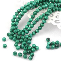 Malachit naturalny kula gładka 4mm [10szt]