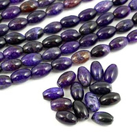 Agat wężowy fioletowy oliwka gładka 12x8mm IIgat