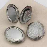 Sekretnik owalny otwierany stal szlachetna 48x40mm