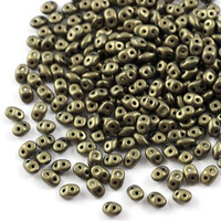 SuperDuo 2.5x5mm Metallic Suede Gold [5g]