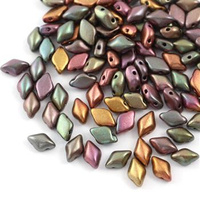 GemDuo 5x8mm Violet Raibnow [20szt]