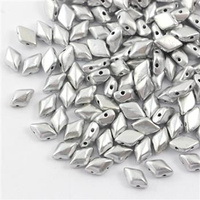 GemDuo 5x8mm Silver Aluminium [20szt]