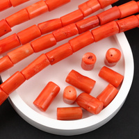 Koral pomarańczowy nieregularny wałek 20x10mm