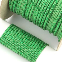 Sznurek sutasz POLSKI 3mm jasny zielony + met.zielony [1metr]