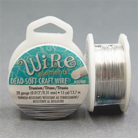 Beadsmith Drut miedziany TITANIUM 0,3mm/13,8m