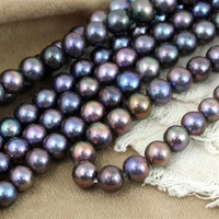 Perła słodkowodna kula tęczowa 9mm