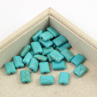 Howlit turkusowy prostokąt 14x10mm