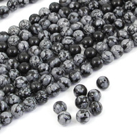 Obsydian śnieżny kula gładka 8mm