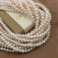 Perła słodkowodna kremowa kula 6-7mm /12 sznurów [35cm] - ZAMÓWIENIE