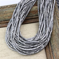 Hematyt srebrny MAT kostka 2mm [sznur 40cm]