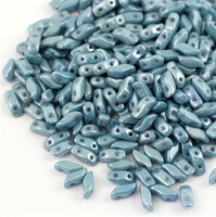 StormDuo 3x7mm Chalk White Baby Blue Luster [20szt]