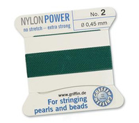 Griffin Nici nylonowe z igłą green 0,45mm [2m]
