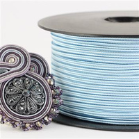 Sznurek sutasz acetat ITALY 2,5mm baby blue [1metr]