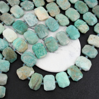 Amazonit plaster fasetowany 22x16mm