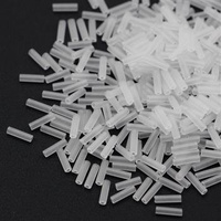 Miyuki Bugle #2 Crystal Matted 6mm [5g]