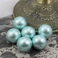 Miyuki Cotton Pearls Aqua kula 20mm