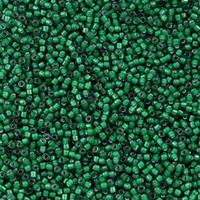 Miyuki Delica 11/0 White Lined Emerald AB [5g]
