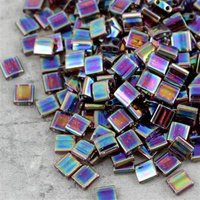 Miyuki Tila Beads 5x5x1,9mm Transp Root Beer AB [30szt]