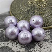 Miyuki Cotton Pearls Lavender kula 20mm
