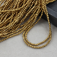 Hematyt złoty kula fasetowana 2mm [sznur 38cm]