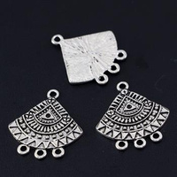 Baza srebrna z motywem azteckim 26x24mm