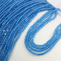 Topaz syntetyczny kula fasetowana 2mm [sznur 38cm]