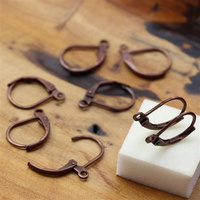 Bigle zamknięte typu angielskiego miedziane 15x10mm [1 para]