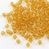 Fire Polish 3mm Medium Topaz [40szt]