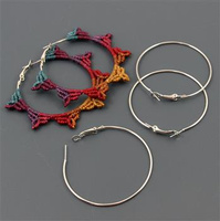 Bigle metalowe srebrne koła 50mm [para]