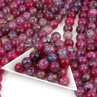 Agat wężowy różowy kula gładka 10mm