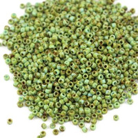 Toho Round 11/0 HYBRID Opaque-Frosted Cornflower - Picasso [10g]