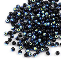 Round Beads Jet AB 3mm [50szt]