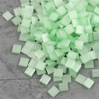 Miyuki Tila Beads 5x5x1,9mm Silk Pale Green  [30szt]