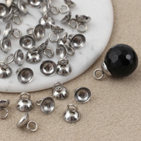 Kapturek miseczka krawatka srebrna stal szlachetna 6mm