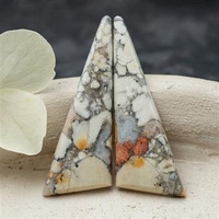 Kaboszony jaspis maligano 43x15x3mm [para]