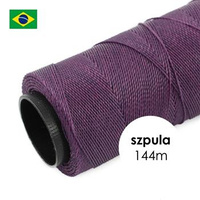 Sznurek do makramy brazylijski woskowany Amethyst 1mm [szpula 144m]
