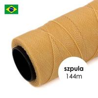 Sznurek do makramy brazylijski woskowany Beige 1mm [szpula 144m]