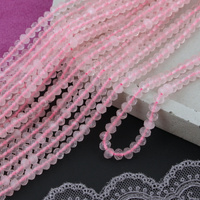 Kwarc różowy oponka fasetowana 5,5x4mm [sznur 39cm]