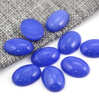 Kaboszon jadeit niebieski owal 18x13mm