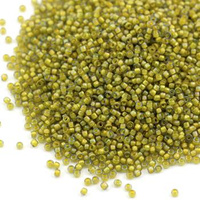 Toho Round 15/0 Inside-Color Luster Black Diamond/Opaque Yellow-Lined [5g]