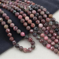 Rodonit kula fasetowana 6mm [sznur 39cm]