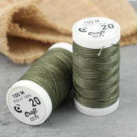 Supermocne nici Craft oliwkowe nr 20 [szpula 100m]