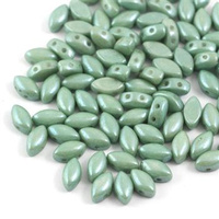 IrisDuo 4x7mm Chalk White Teal Luster [30szt]