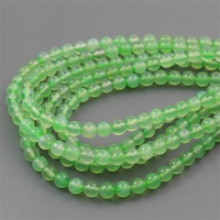 Agat brazylijski kula zielona 6mm [4szt]